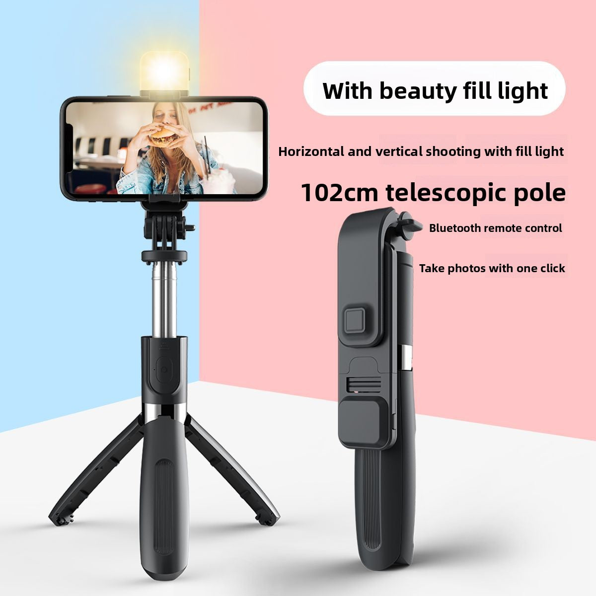 Mobile phone selfie stick