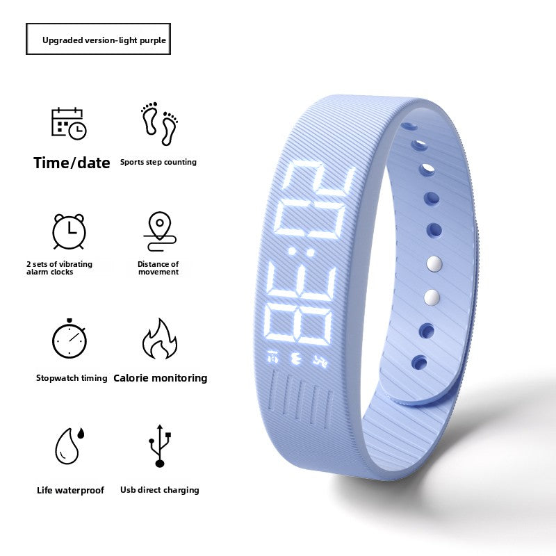 Silent vibration electronic watch