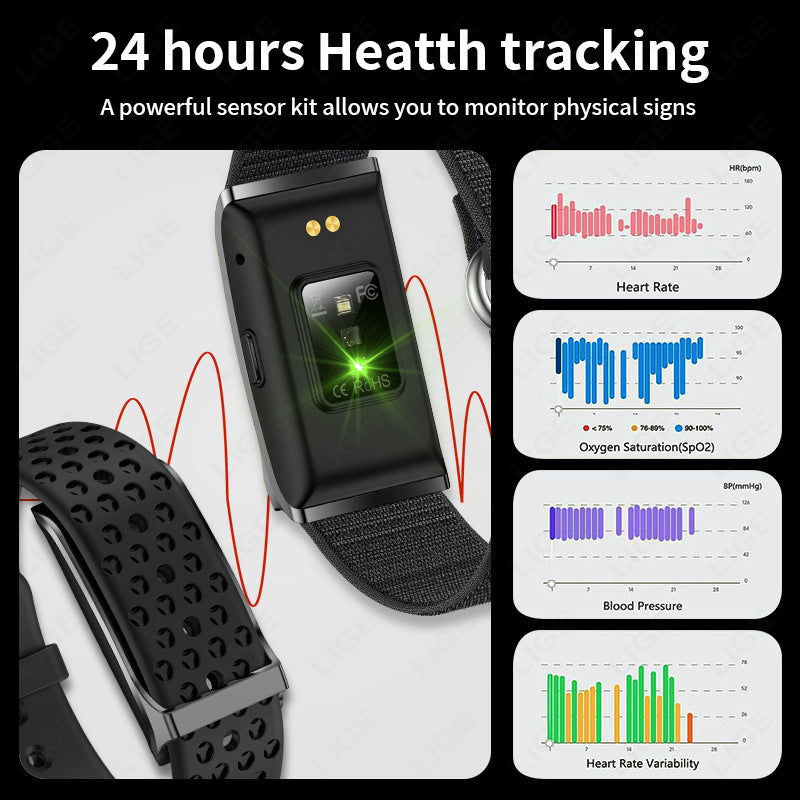 Smart Fitness Watch with Bluetooth Calling
