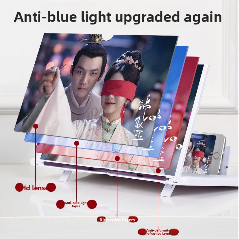 Foldable HD Screen Magnifier with Stand