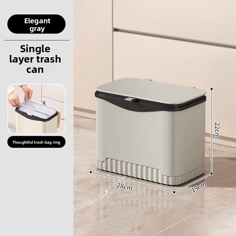 Kitchen Trash Can with Wheels Large Capacity