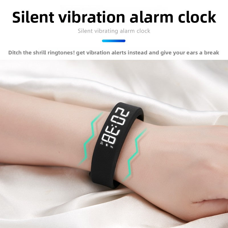 Silent vibration electronic watch