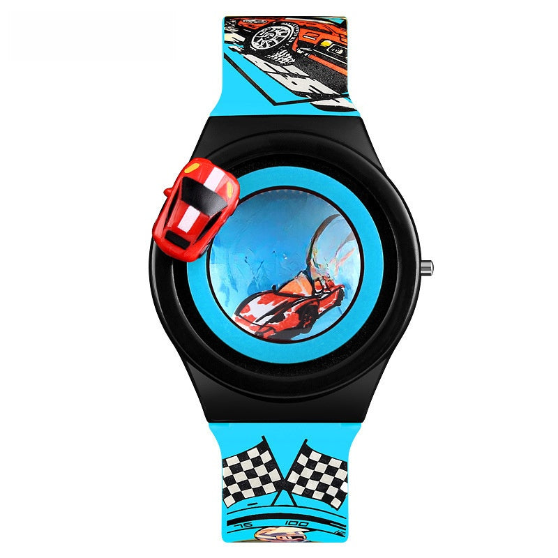 Rotatable Car Design Childrens Digital Watch