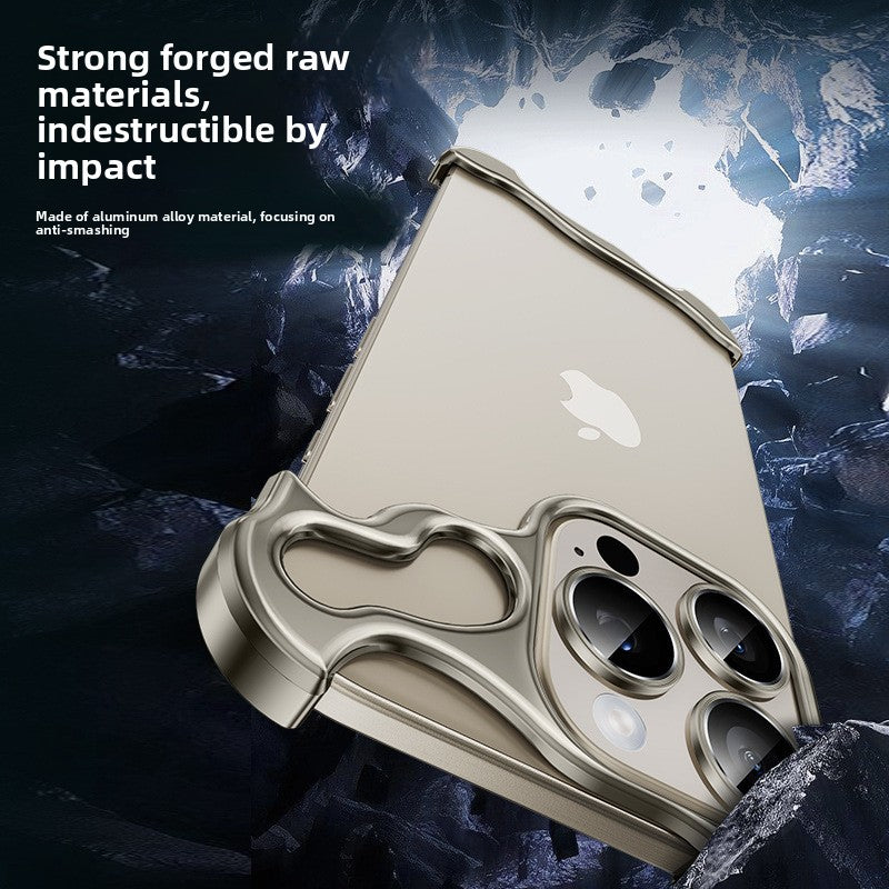 Frameless Metal Phone Case with Lens Protector