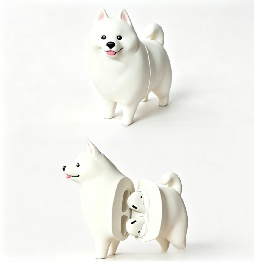3D Printed Dog Design AirPods Case