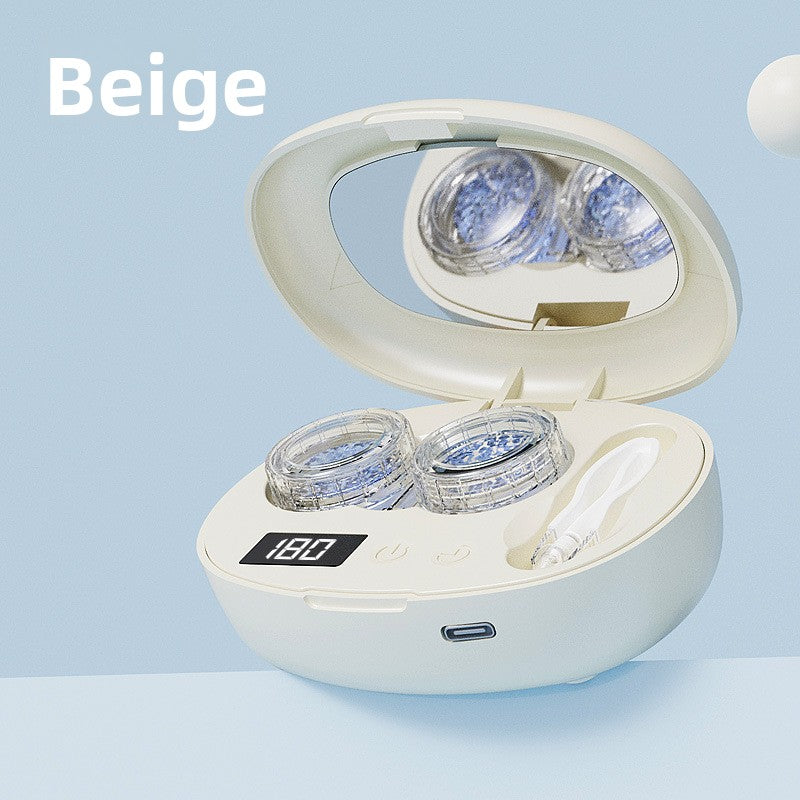 Portable Electric Contact Lens Cleaner and Storage Box