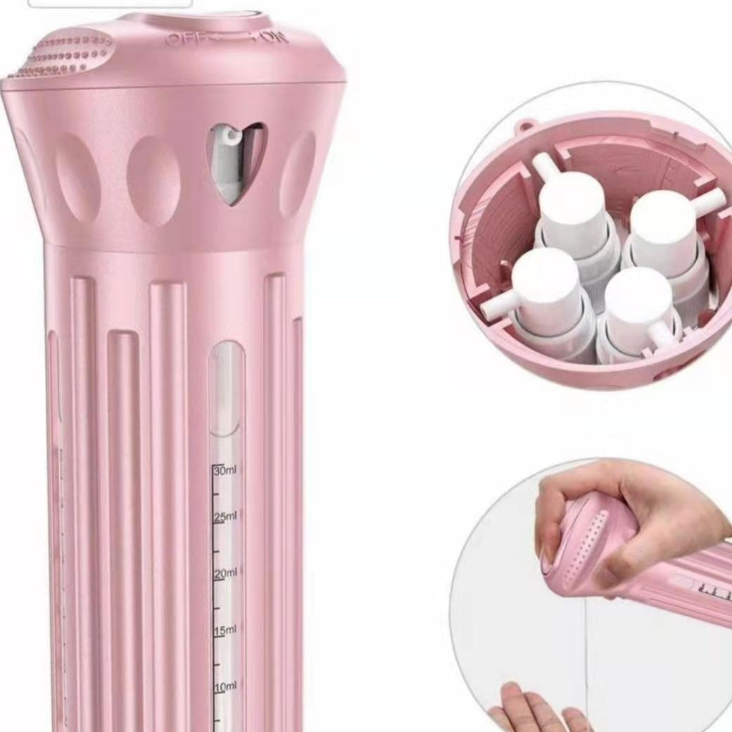 Rotating Four-in-One Travel Bottle Set