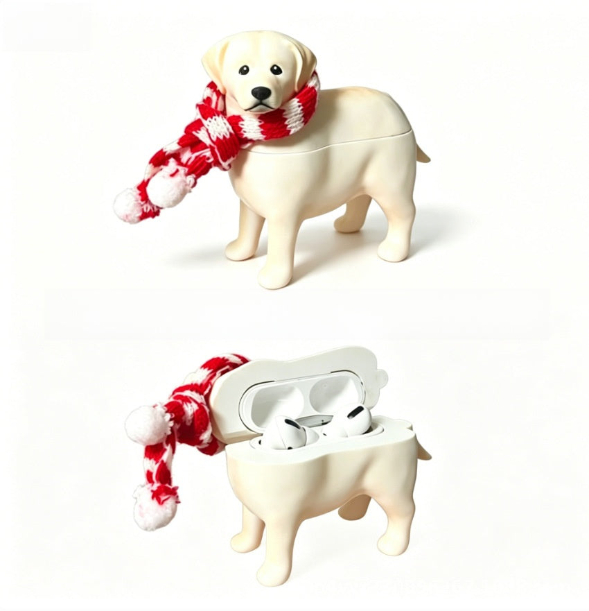 3D Printed Dog Design AirPods Case