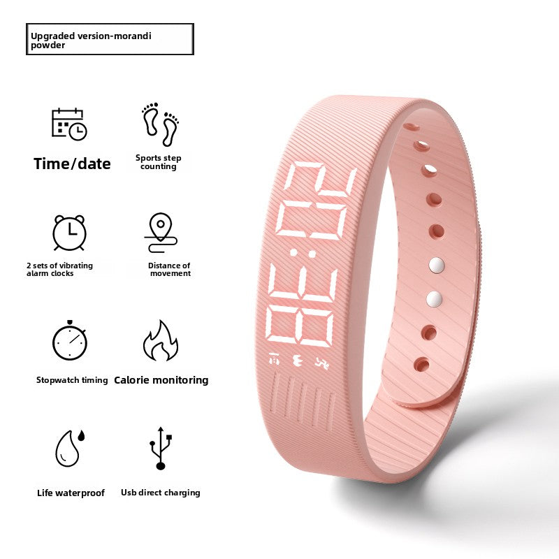 Silent vibration electronic watch