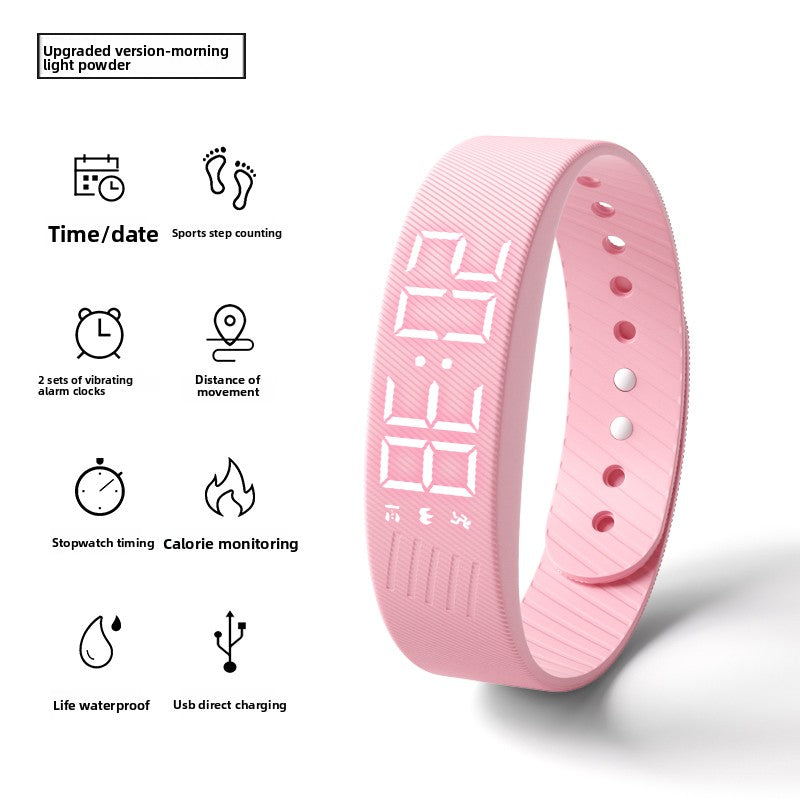 Silent vibration electronic watch