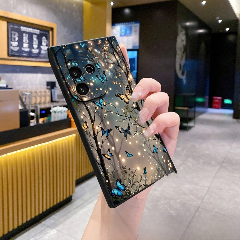 Floral Butterfly Silicone Phone Protective Case
