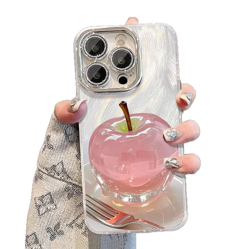 Crystal Apple Design Phone Case