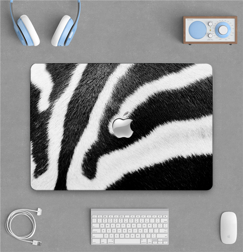 Zebra Pattern Laptop Protective Film Set