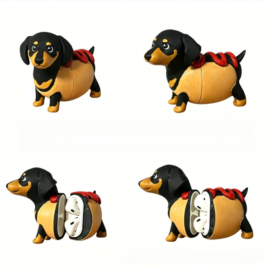 3D Printed Dog Design AirPods Case