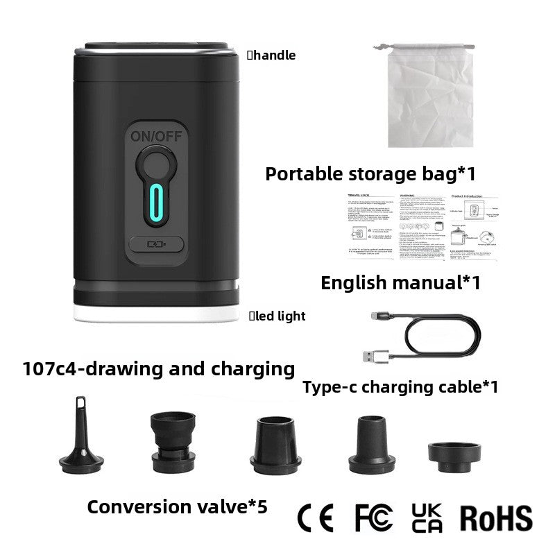 Wireless Charging Portable Air Pump